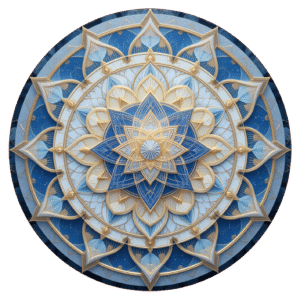 Blue & Gold Mandala