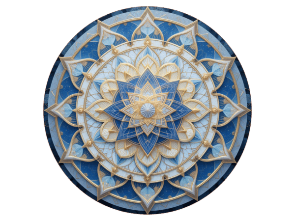 Blue & Gold Mandala