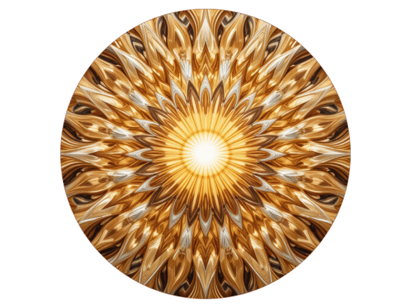 Sunburst Mandala Art