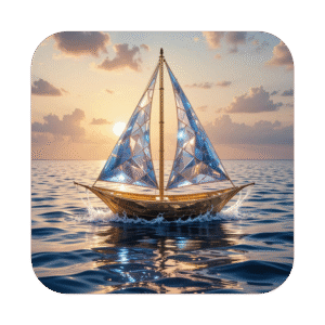 Crystal Sailboat