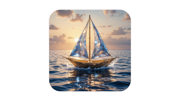Crystal Sailboat